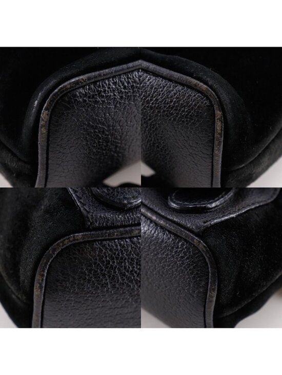 Gucci Bamboo Vintage Suede Black Backpack main image 10